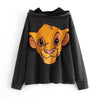 The Lion King Cartoon Print Hoodie Women Loose Casual Cute Long Sleeve Lady Pullover Tops Harajuku Streetwear Sweatshirt Clothes