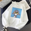 Harajuku Hoodies for Girls Cat Mouse White&pink Hooded Tops Women's Sweatshirt Long-sleeved Winter Tops Women Hoodies Kawaii