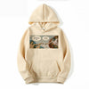 Lover's couple finger touch sweatshirts men Hoodies Fleece pullover coat Loose unisex Casual hipster match eye-catching tops