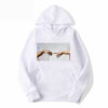 Lover's couple finger touch sweatshirts men Hoodies Fleece pullover coat Loose unisex Casual hipster match eye-catching tops
