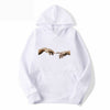 Lover's couple finger touch sweatshirts men Hoodies Fleece pullover coat Loose unisex Casual hipster match eye-catching tops